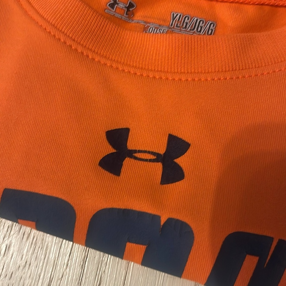 Under Armour Kids Bright Orange Tee - 100% Beast Graphic - Picture 4 of 4